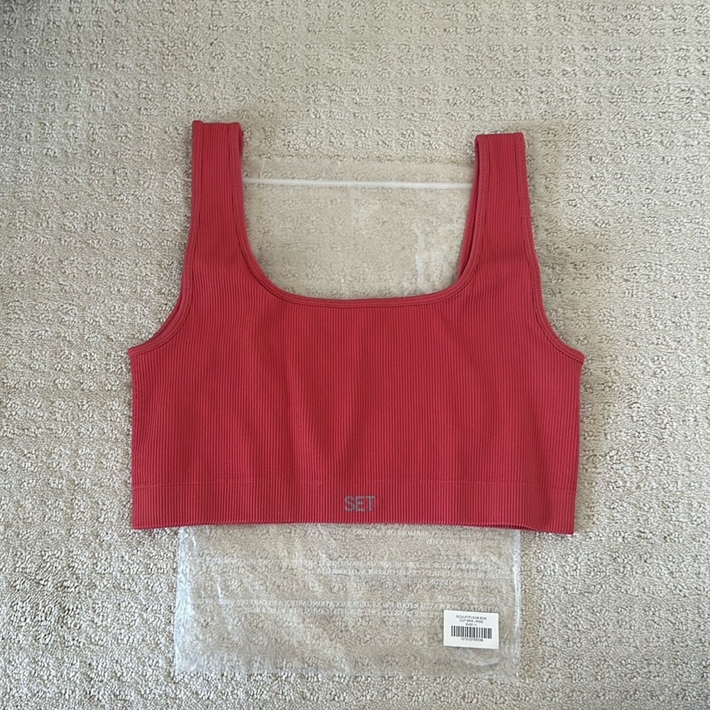 Set Active Sculptflex Box Cut Bra in Rise